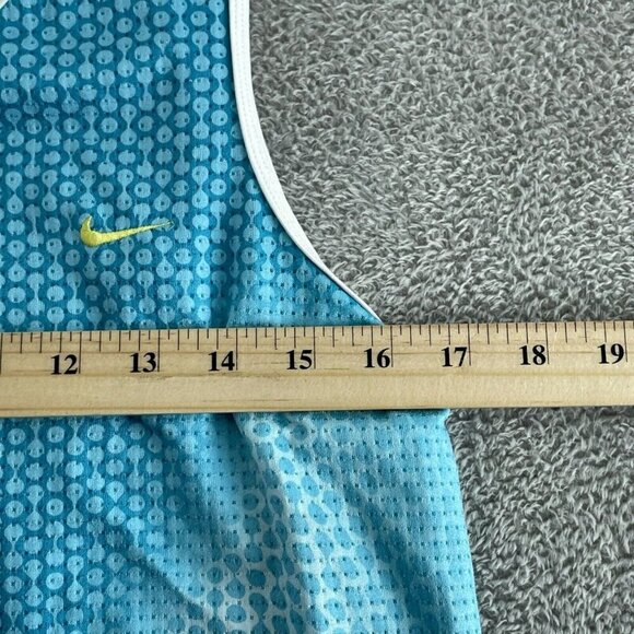 Nike Dri-Fit Womens Blue Sleeveless Mesh Tank Top M 5520 - Picture 6 of 8